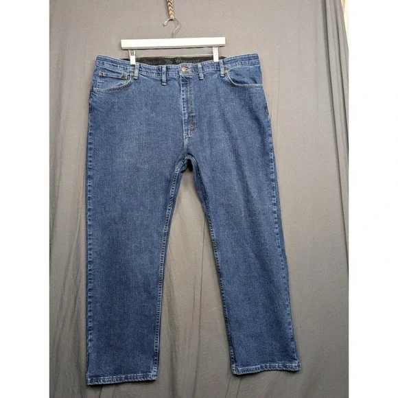 Wrangler Men's Jeans Straight Leg Dark Wash Denim Size 44 X 29