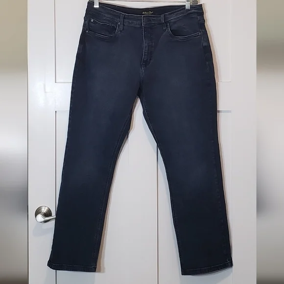 Urban Star Estilo Denim Blue Jeans Hi Rise Stretch Darkwash Size 36 X 30
