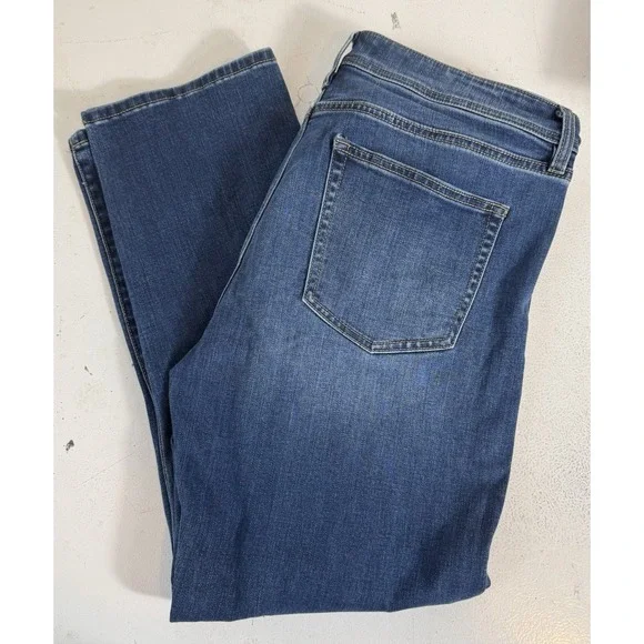 Liverpool Mens 36x30 Dark Wash Relaxed Straight Denim Jeans