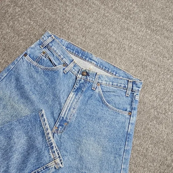 Levi's 505 Jeans Mens 34x32 (32x31) Light Wash Regular Fit Straight Leg Denim