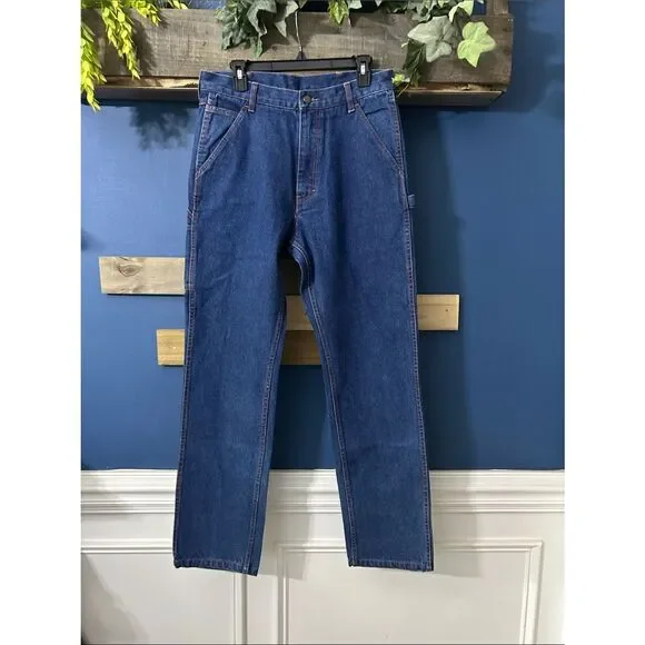 Men's Straight Leg Blue PIP Men’s AR/FR Jeans - 100% Cotton 32/32 NWOT