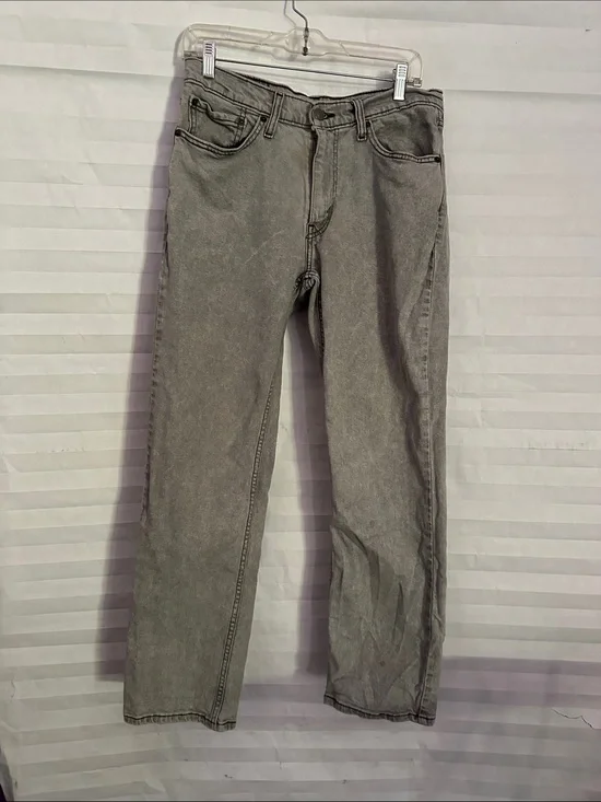 Levi's 514 Straight Leg Gray Denim Jeans 32x30