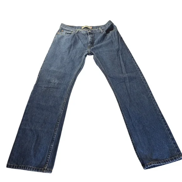 Levi's 505 Straight Fit Mens 34x32 Blue Denim Jeans Regular Fit Classic