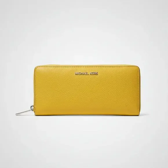 Michael Kors yellow zip Continental wallet, NEW WITH TAGS!