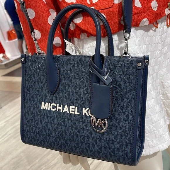 Michael Kors Mirella Small Signature Logo Crossbody Bag Admiral  NWT