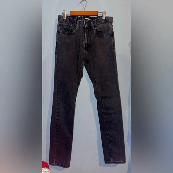 Express Slim Fit Black Wash Jeans | Size 30x32 | Stretch Denim | Men’s