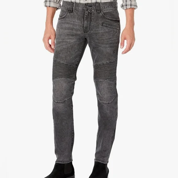 A/X J27 Skinny Biker  Stretch Jean Sz 28 Faded Black/Grey