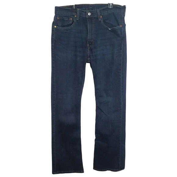 Levis 527 Slim Bootcut Jeans Mens 34x34 Dark Wash Denim Cowboy Western 5‎ Pocket