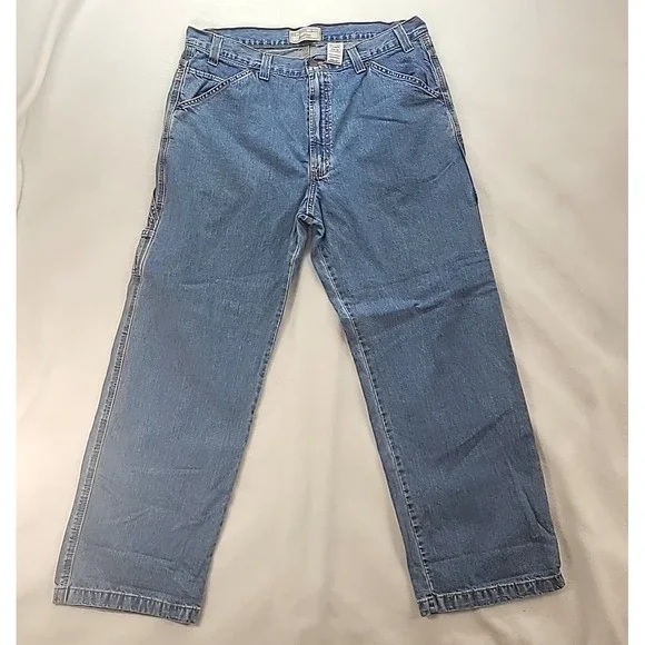 Vintage Levis Signature Carpenter Jeans 38x32‎ Wide Leg Streetwear Workwear Y2K