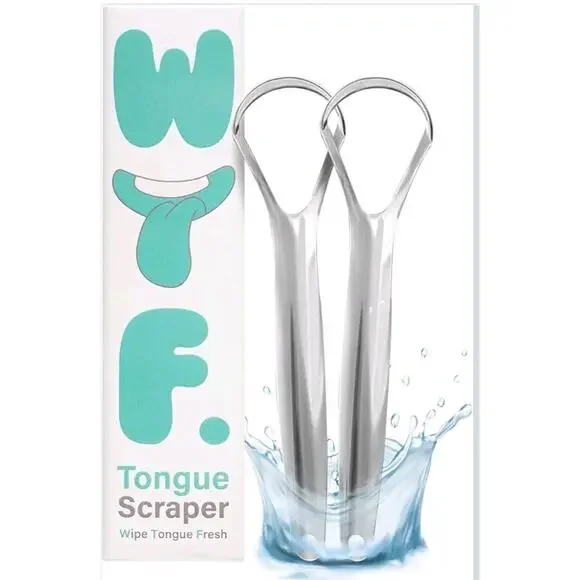 4 Pack Wipe Tongue Fresh Tongue Scraper 100% Stainless Steel Tongue s30 b1
