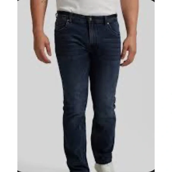 NWT Johnny Bigg Mens Ronnie Tapered Fit‎ Jeans Dark Wash Stretch Denim Size 42