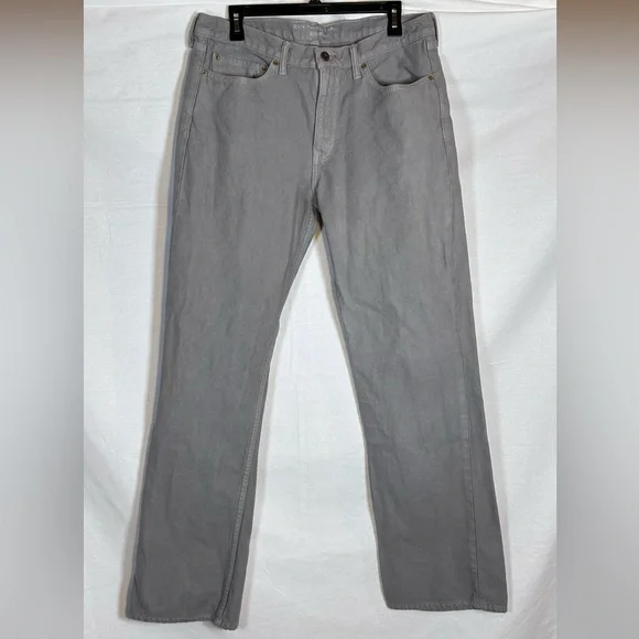 Banana Republic Straight Fit Jeans Men’s 34x32 Gray Denim Pants Cotton