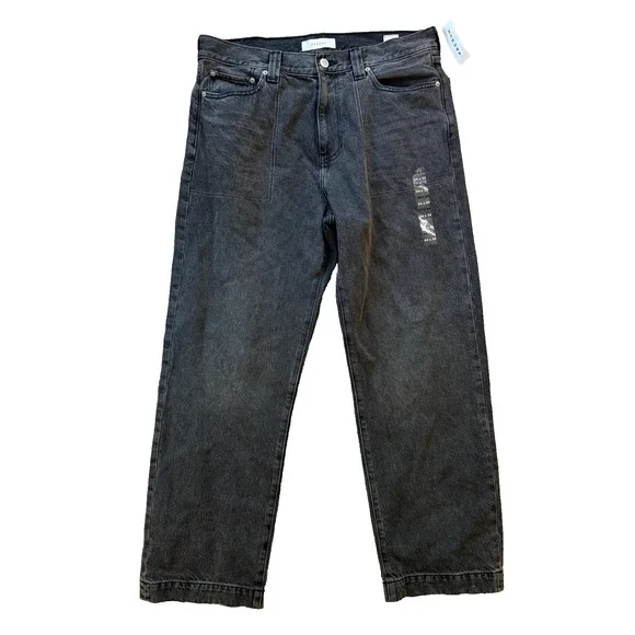 PacSun Mens Baggy Black Jeans 34x32 NWT Skater Y2K Denim