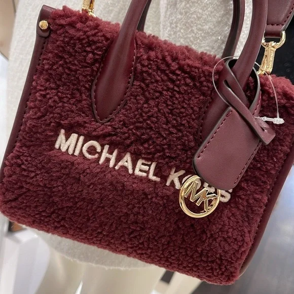 Michael Kors Mirella Extra-Small Sherpa XS SHOPPER XBODY SHEARLING Crossbody TZ