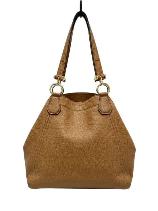 Michael Kors Frances Large Pebbled Leather Grab Bag in Acorn No Tassel READ