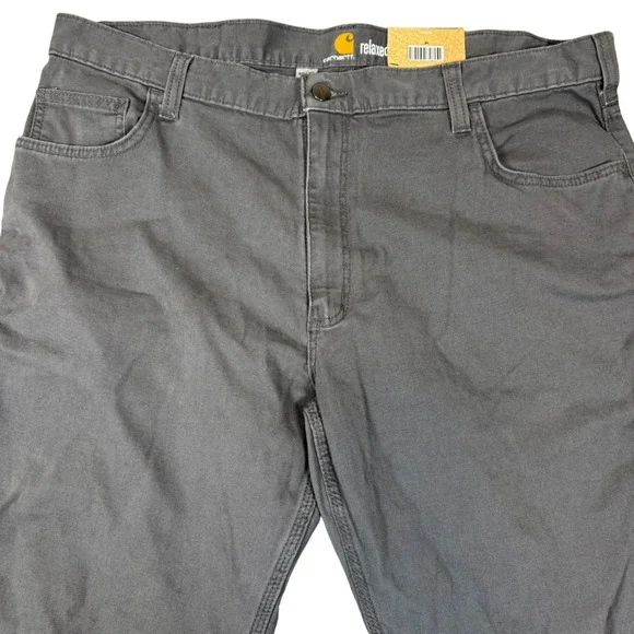 Carhartt Rugged‎ Flex Canvas Five-Pocket Jean 102517-039 Shadow Gray 40x30 Mens
