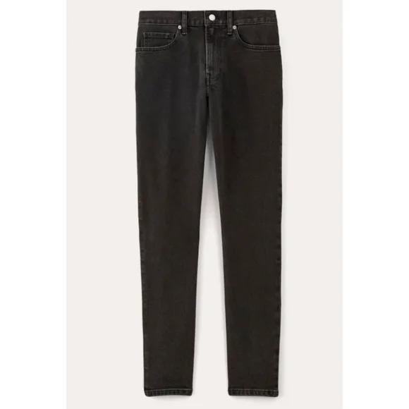 NWT Everlane The Slim Fit Jean, Size 28 x 32, Color Washed Black