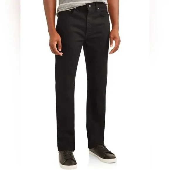 George Men's Black Jeans EUC 38x29