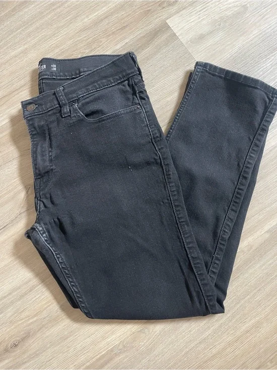 Hollister Men's Black Skinny Jeans - Size 32x30