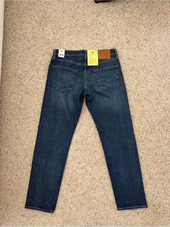 NWT Levi's 502 Taper Men's Dark Blue Straight Leg Jeans W33 L32