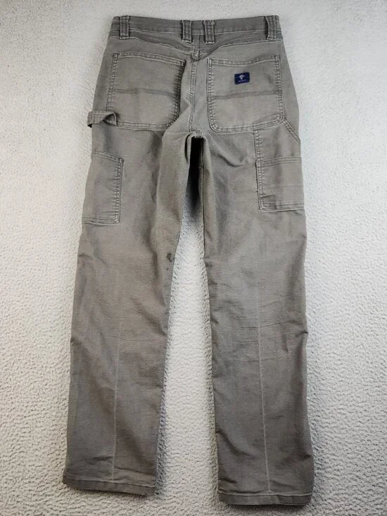 Green Carpenter Straight Leg Garage‎ Pants Size 32x32 Destroyed Work Lightweight