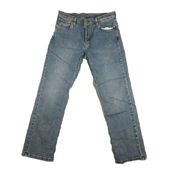 LEVI STRAUSS‎ Men 511 Slim Skinny Stretch Cotton Denim Jeans - 33x30 Medium Blue