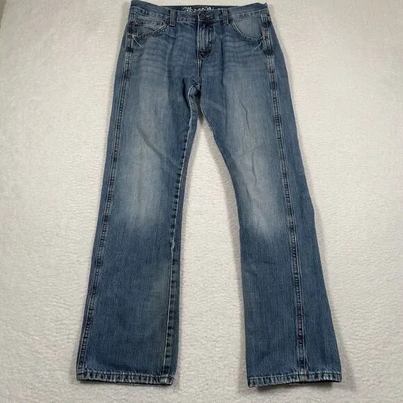 Wrangler Retro Jeans Mens 30x32 (Real‎ 32x31) Slim Straight Denim Work Pants