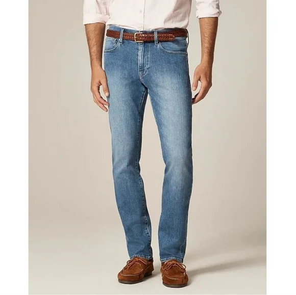 J. Crew 484 Stretch Tapered Leg Mens Blue Denim Jeans 30 X 32