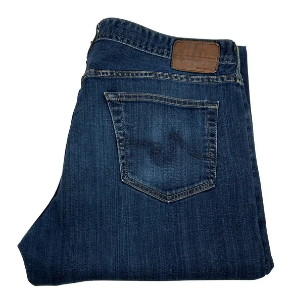AG Adriano Goldschmied The Protege Jeans Mens 38x29 Blue Straight Leg Dark Wash