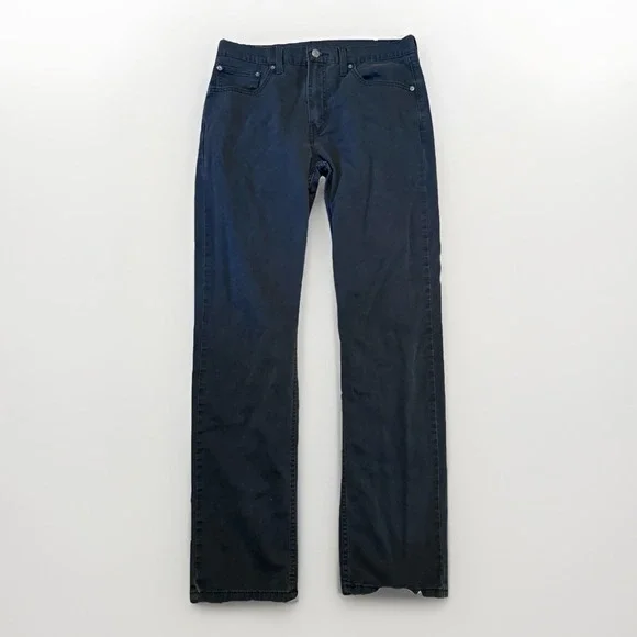 Levis 502‎ Taper Jeans Mens 33x34 (32) Black Regular Fit Stretch Denim 5-Pocket