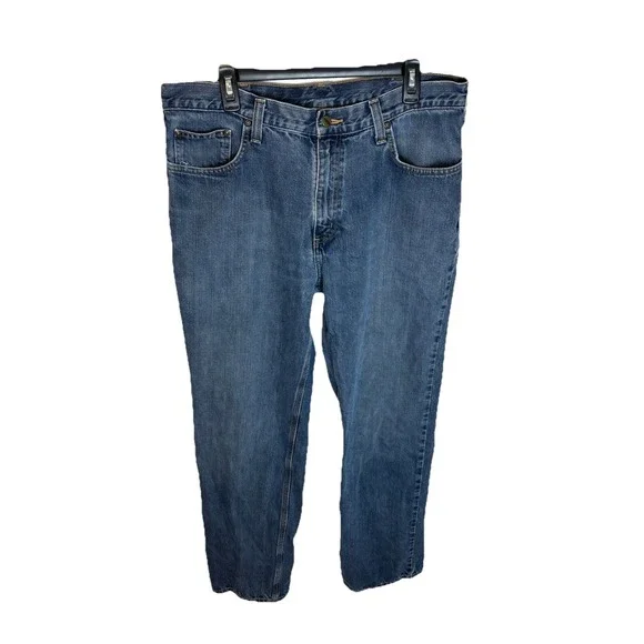 Carhartt Jeans Men's Size 36X34 Relaxed‎ Fit 101483 968 Denim