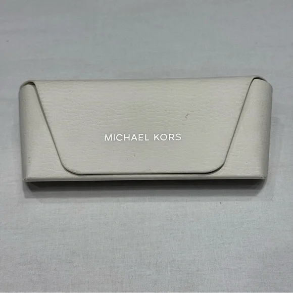 Michael Kors Cream Glasses Case‎