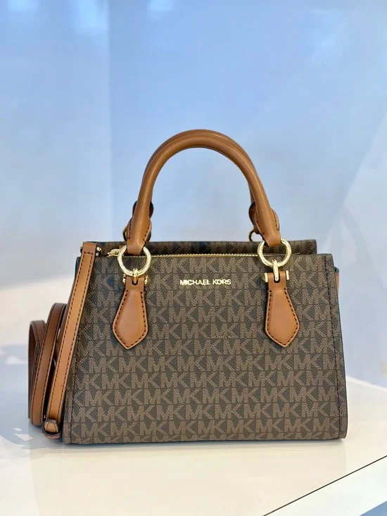 Michael Kors Marilyn Small Signature Logo Satchel Crossbody Bag