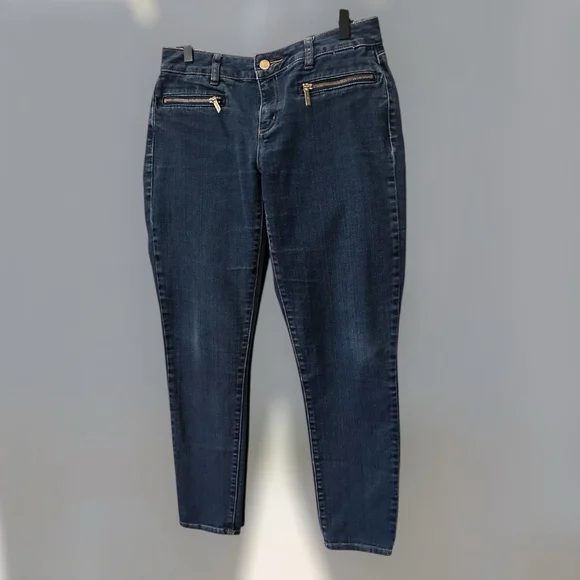 Michael Kors Skinny Jeans Womens Size 4 Dark Blue