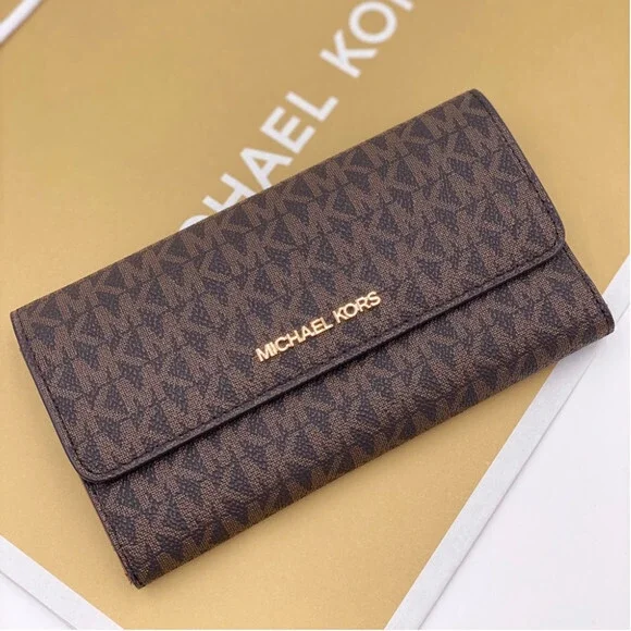 Michael Kors Jet Set Trifold Wallet Brown