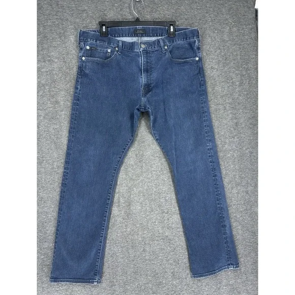 Polo Ralph Lauren Jeans Mens 38x30 dark wash Varick‎ Slim Straight Preppy