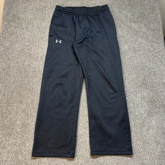 Under Armour Storm Mens Loose Fit Fleece Athletic Sweatpants Black Large LG 000