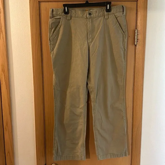 Carhartt Men’s Relaxed Fit Classic Pants Work Dress Tan Size 36x30