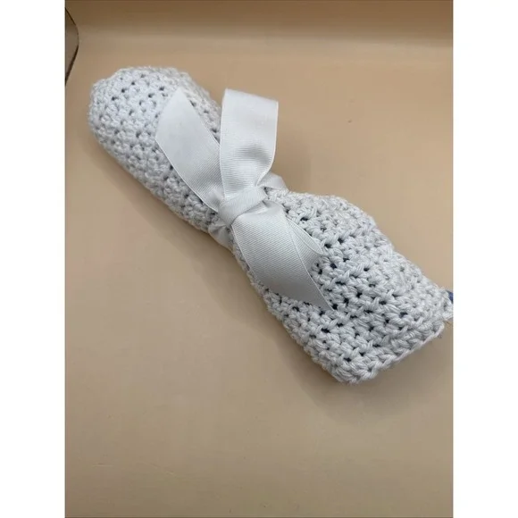 Handmade Set of 2 Crochet Cotton Dish/Wash Cloths 10 X 9