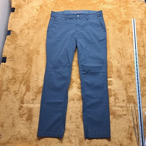Weatherproof Vintage Utility Pants Men 36x32 Gray Excellent Stretch Tech 6Pocket