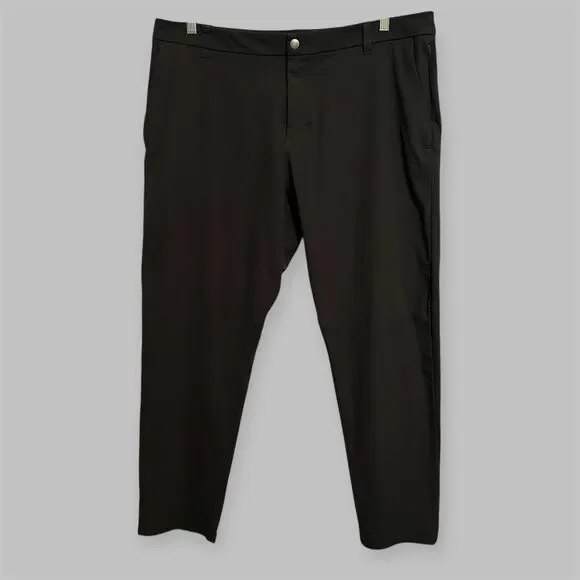 Lululemon Commission Pants Mens 40 Gray Classic Fit Stretch Comfort Casual