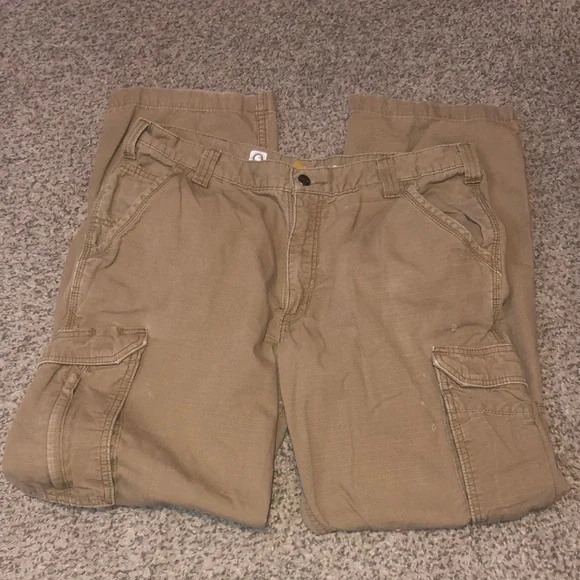 Carhartt Force 101148257 Cargo Pants Mens Ripstop Brown Workwear Carpenter