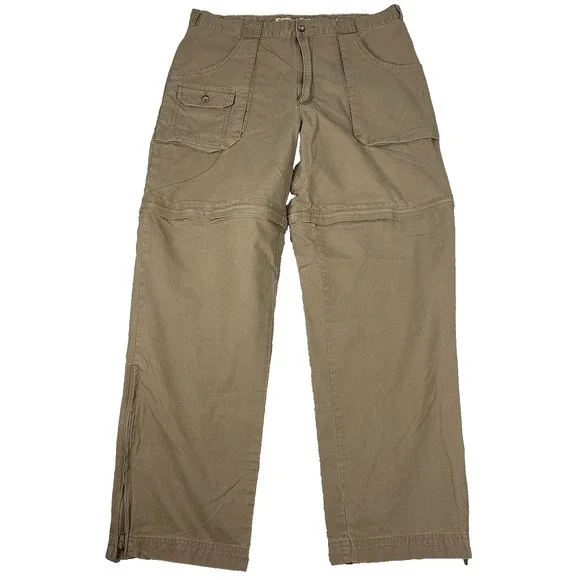 Cabelas Vintage Convertible Cargo Pants Men's Size 36x32 (36x30) Hiking Travel