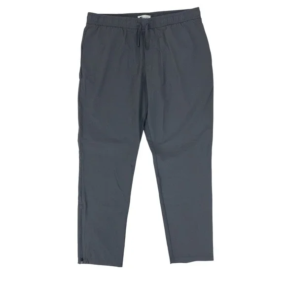 MuskOx Track Pants Mens XL Gray Elastic Waist Ankle Zip Drawstring Activewear