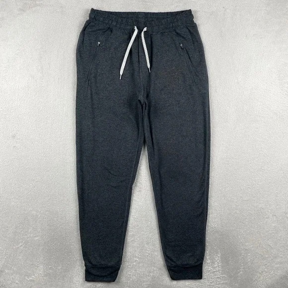Vuori Ponto Performance Jogger Mens Small Gray Stretch Wicking Tapered Gym 27