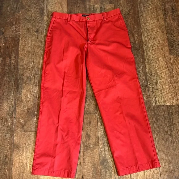 MENS IZOD PANTS 36 x 30 Red