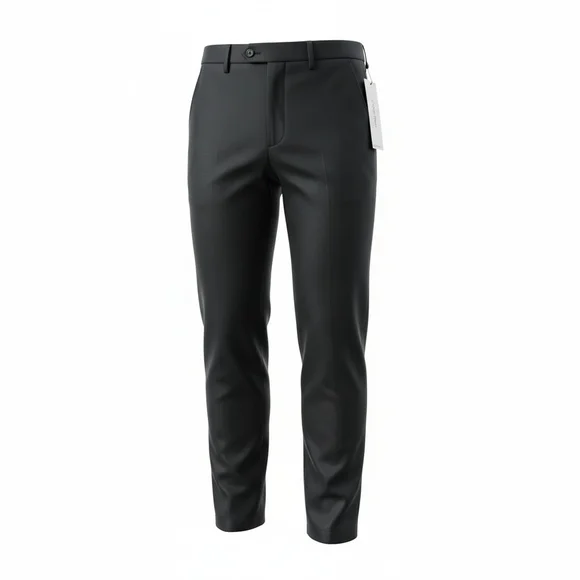 Calvin Klein Men's Skinny-Fit Wrinkle Resistant Black Dress Pants 33/30 NWT $175