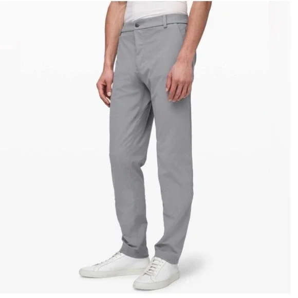 Lululemon Commission Pant Mens 36 Gray Slim Fit Warpstreme LM5AX5S