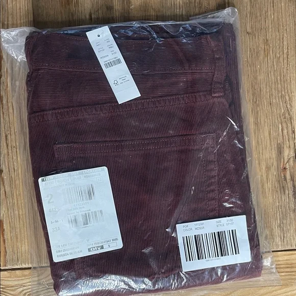 NWT J Crew 770 Straight-Fit Corduroy Pants 31x32