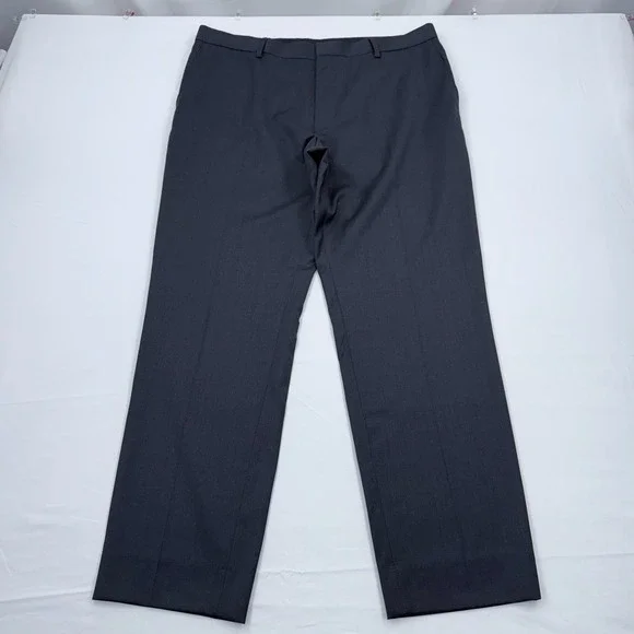 Hugo Boss 100%‎ Virgin Wool Dress Pants Mens 36x30 Trousers Gray Suit Slacks